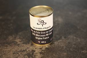 Bloc de foie gras de canard 30% de morceaux
