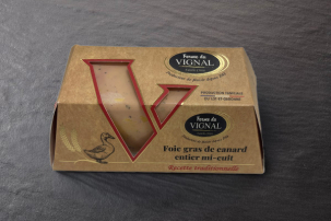 Foie gras de canard entier mi-cuit (plusieurs conditionnements)