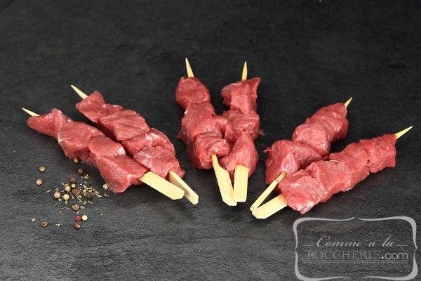 Mini-brochettes d'agneau (gigot)
