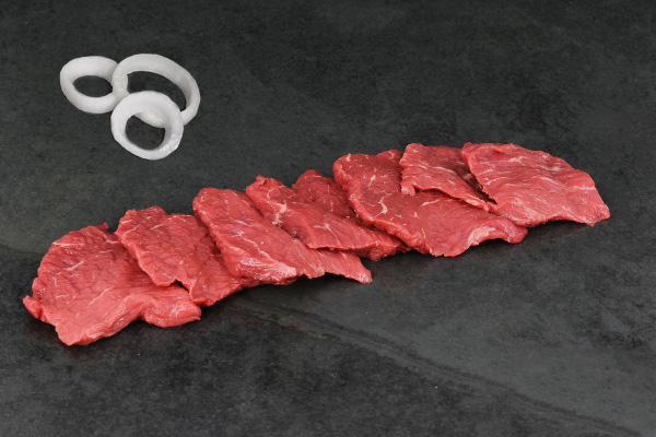 Bœuf coupé pour cuisson sur plancha ou pierrade